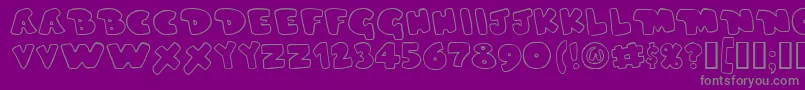 Duperg Font – Gray Fonts on Purple Background