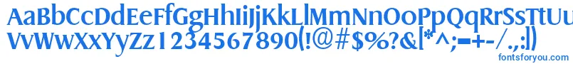GriffonBold-Schriftart – Blaue Schriften auf weißem Hintergrund