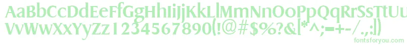 GriffonBold Font – Green Fonts on White Background