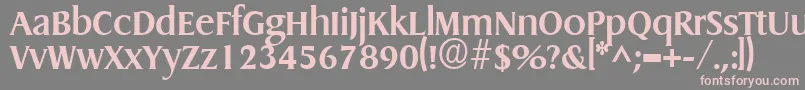 GriffonBold Font – Pink Fonts on Gray Background