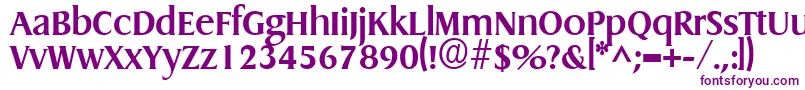 GriffonBold-fontti – violetit fontit valkoisella taustalla