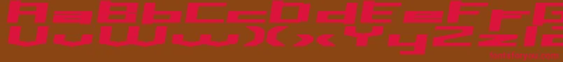 Inavelstorebror Font – Red Fonts on Brown Background
