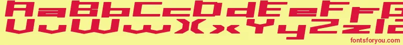 Inavelstorebror Font – Red Fonts on Yellow Background