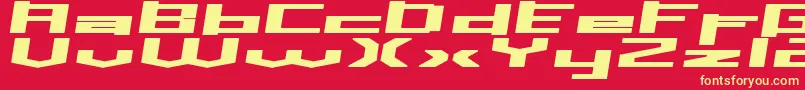 Inavelstorebror Font – Yellow Fonts on Red Background