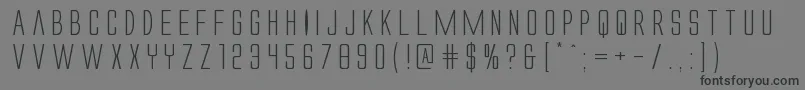 Alienleagueexpand Font – Black Fonts on Gray Background