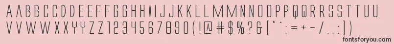 Alienleagueexpand Font – Black Fonts on Pink Background