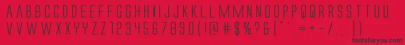 Weitere Informationen zur Alienleagueexpand-Schriftart Alienleagueexpand-Schriftart – Schwarze Schriften auf rotem Hintergrund