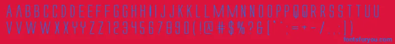 Alienleagueexpand Font – Blue Fonts on Red Background