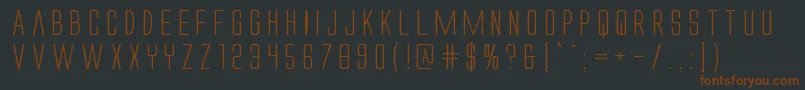 Alienleagueexpand Font – Brown Fonts on Black Background