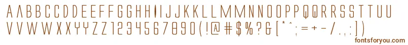 Alienleagueexpand Font – Brown Fonts on White Background