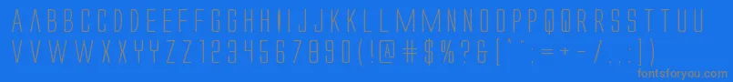 Alienleagueexpand Font – Gray Fonts on Blue Background