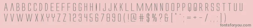 Alienleagueexpand Font – Gray Fonts on Pink Background