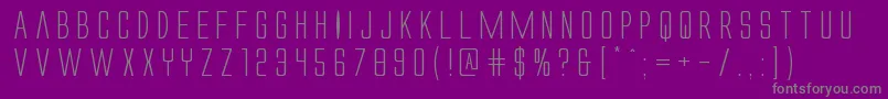 Alienleagueexpand Font – Gray Fonts on Purple Background