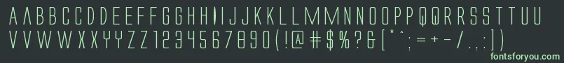 Alienleagueexpand Font – Green Fonts on Black Background