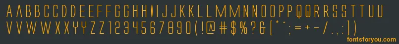 Alienleagueexpand Font – Orange Fonts on Black Background