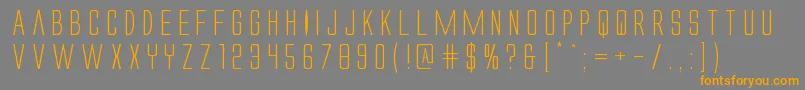 Alienleagueexpand Font – Orange Fonts on Gray Background