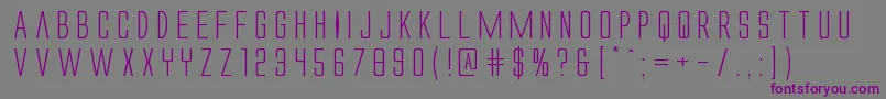 Alienleagueexpand Font – Purple Fonts on Gray Background