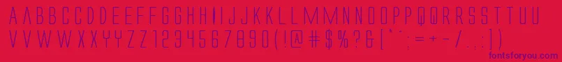 Alienleagueexpand Font – Purple Fonts on Red Background