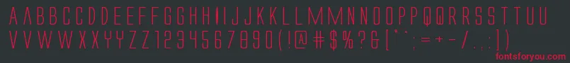 Alienleagueexpand Font – Red Fonts on Black Background