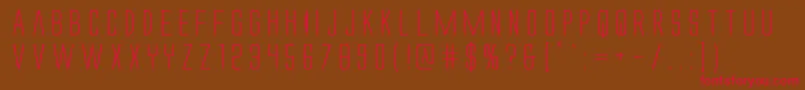 Alienleagueexpand Font – Red Fonts on Brown Background