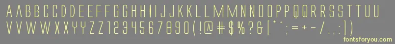 Alienleagueexpand Font – Yellow Fonts on Gray Background