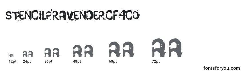Размеры шрифта StencilPraVenderCF4co
