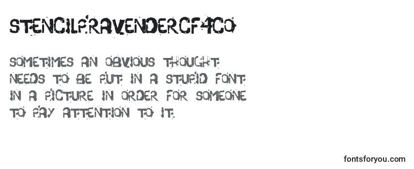Шрифт StencilPraVenderCF4co