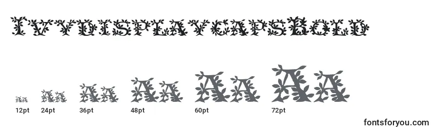 Größen der Schriftart IvydisplaycapsBold