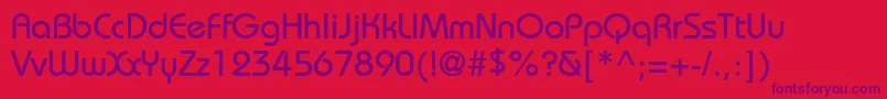 Bahamas Font – Purple Fonts on Red Background