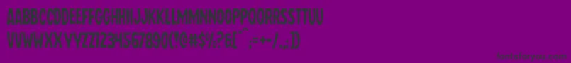 Wolfbrotherslight Font – Black Fonts on Purple Background