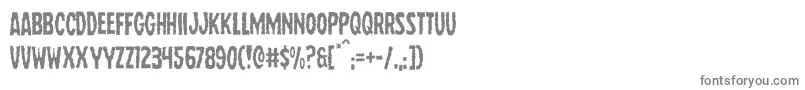 フォントWolfbrotherslight – 白い背景に灰色の文字