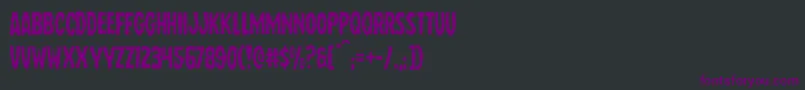 Wolfbrotherslight Font – Purple Fonts on Black Background