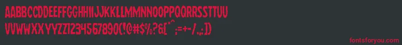 Wolfbrotherslight Font – Red Fonts on Black Background