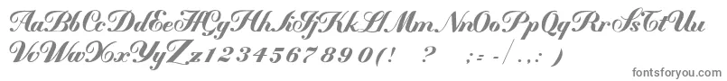 フォントMademoiselleВ·kВ· – 白い背景に灰色の文字