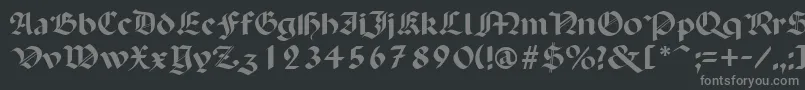 PaganiniSemibold Font – Gray Fonts on Black Background