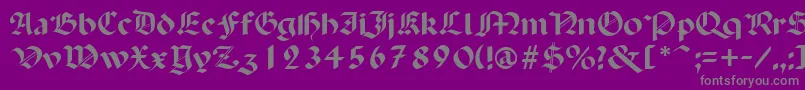 Saiba mais sobre a fonte PaganiniSemibold Fonte PaganiniSemibold – fontes cinzas em um fundo violeta