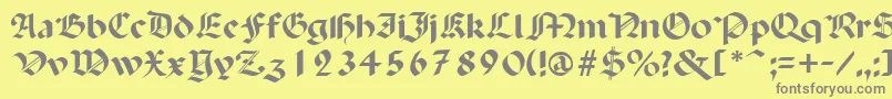 Weitere Informationen zur PaganiniSemibold-Schriftart PaganiniSemibold-Schriftart – Graue Schriften auf gelbem Hintergrund