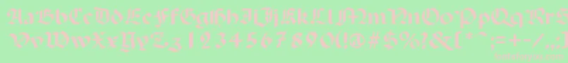 fuente PaganiniSemibold – Fuentes Rosadas Sobre Fondo Verde