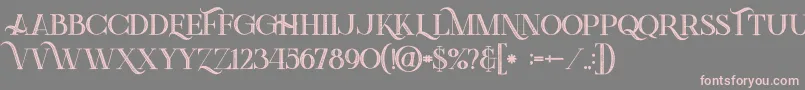 fuente Greenlightboldinlinegrunge – Fuentes Rosadas Sobre Fondo Gris