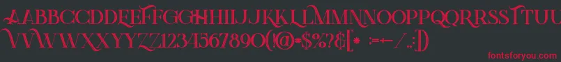 Greenlightboldinlinegrunge-Schriftart – Rote Schriften auf schwarzem Hintergrund