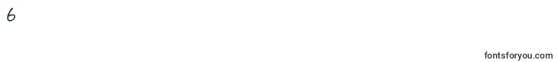 フォントScrawlywawly – フォント数字6