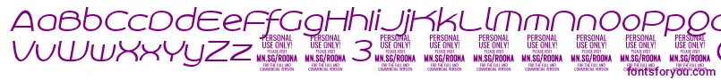 Fonte RoonasansliitPersonalUse – fontes roxas