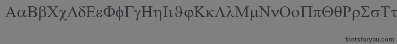 SymbolRegular-fontti – mustat fontit harmaalla taustalla