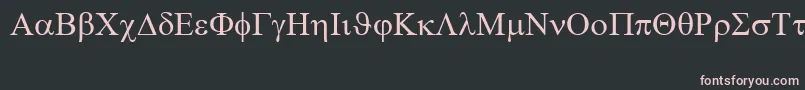 Шрифт SymbolRegular – розовые шрифты на чёрном фоне