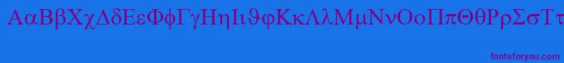 Шрифт SymbolRegular – фиолетовые шрифты на синем фоне