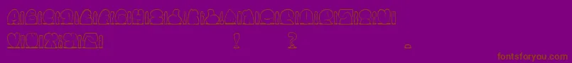 Soychango Font – Brown Fonts on Purple Background