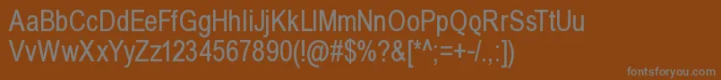 More about Babelsans Font Babelsans Font – Gray Fonts on Brown Background