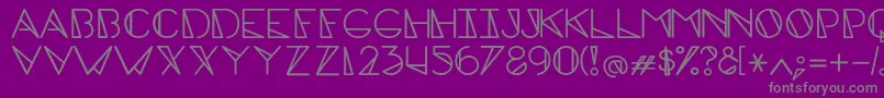 EdgecapsRegular Font – Gray Fonts on Purple Background