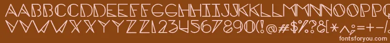 EdgecapsRegular Font – Pink Fonts on Brown Background