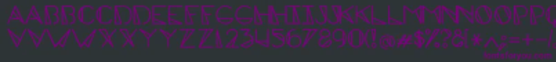EdgecapsRegular Font – Purple Fonts on Black Background